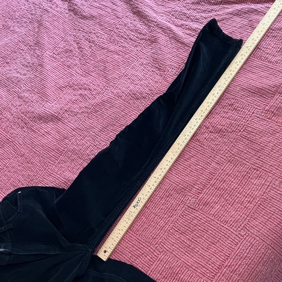 Women’s size 4 black soft velour pants - Picture 13 of 14